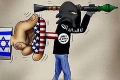 Israel-US-ISIS-finance-cartoon