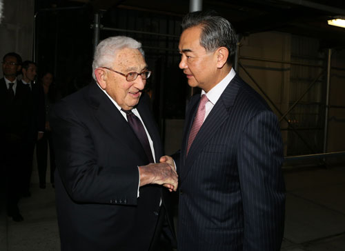 Kissinger met with Chinese FM Wang Yi last week
